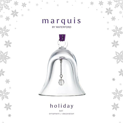 Marquis by Waterford Personalized 2025 Holiday Bell Ornament, Custom Engraved Crystal Bell Christmas Ornament for Chistmas Tree, Holiday Decoration
