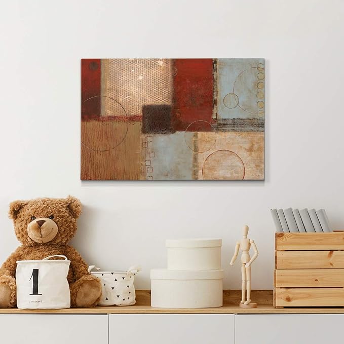 Home Decor Landscape Canvas Wall Art Abstract Floral Painting Modern Pictures Artwork Decoration for Living Room Kitchen Bathroom Office, Ready to Hang