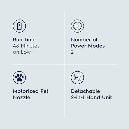 Electrolux Ergorapido Pet Cordless 2-in-1 Vacuum Cleaner with Motorized Pet Nozzle for Easy Pet Hair Removal, 48-Minute Run Time, 2 Power Modes, Chili Red