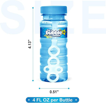 Springflower 60 Pcs Bubble Bottles with Wand,Bubbles Party Favors for Kids,Summer Toys, Blow Bubbles Solution Novelty Toy, Party Favors, Birthday Party Supplies, Outdoor & Indoor Activity,4oz,6 Colors
