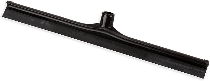 SPARTA 3656803 Plastic Floor Squeegee, Shower Squeegee, Heavy Duty Squeegee With Rubber Blade For Windows, Glass, Shower Doors, Floors, Windshields, 24 Inches, Black