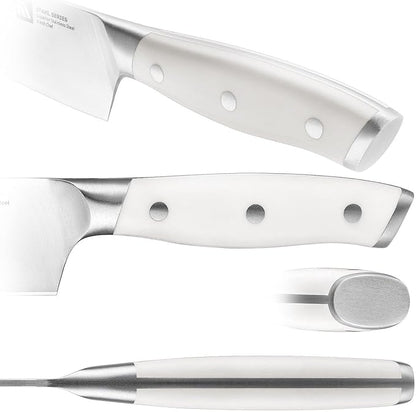 Stahl 19 Piece High Carbon Exclusive German Steel Knife Block Set (White)