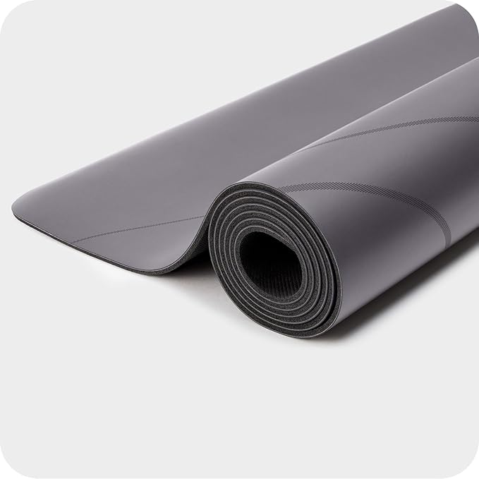 WeGym Yoga Mat, 4mm Cushioned Exercise Mat for Yoga, Pilates, Home Workouts - Anti Slip Polyurethane Suede Yoga Mat with Carrying Strap