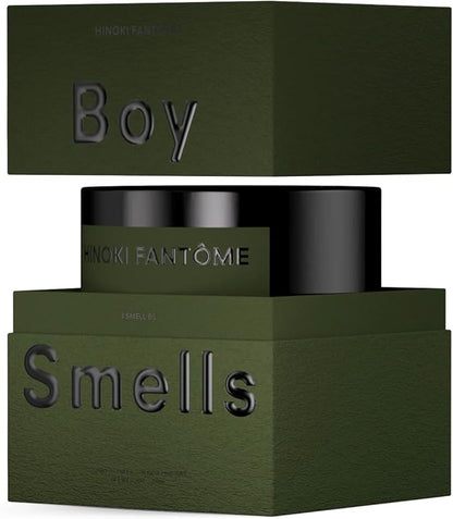 Hinoki Fantôme Scented Candles for Men and Women - 8.5 oz - Soy, Coconut Wax Candle Blend - Aromatic Candles for Home with Japanese Cypress, Jasmine and Smoked Amber - 50-Hour Burn - Cotton Wick.