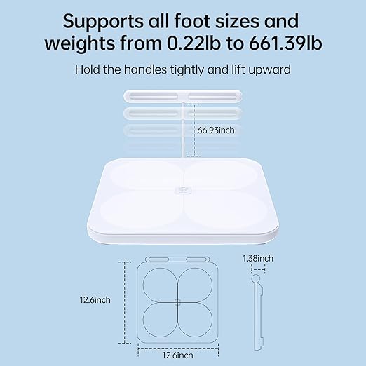 Smart Scale for Body Weight,8 Electrode Digital Bathroom Scale with BMI,Body Fat,Muscle Mass,28 Body Composition Measurements, Bluetooth APP High Accuracy Analyzer