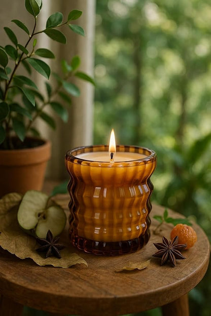LORELY | Non-Toxic Candle in Textured Glass Vessel – Auden Lueur