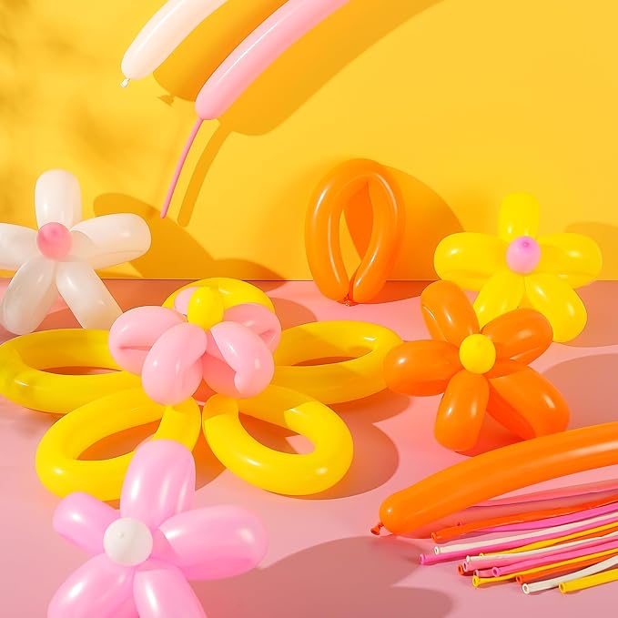 Sratte 1000 Pcs Bulk Animal Balloons 260Q Twisting Long Balloon Assorted Color for Halloween Animal Shape Weddings, Birthdays Clowns, Xmas Presents (Boho Colors)