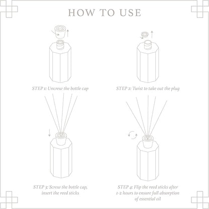 Reed Diffuser Set, 6.7 oz Teakwood Scented Reed Diffusers for Home with Sticks, Home Fragrance Oil Scent Diffuser for Bathroom, Decor & Gift