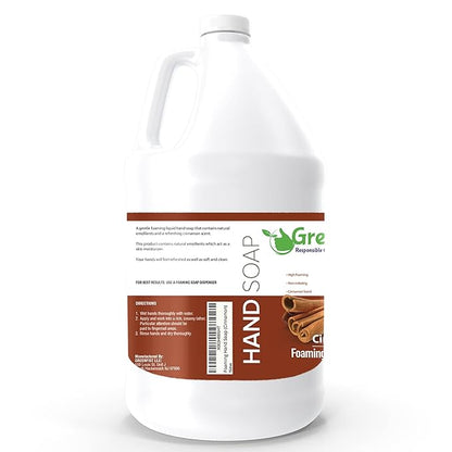 GreenFist Foaming Hand Soap Refills Cinnamon Scent Jug Foam Refill Made in USA, 128 ounce (1 Gallon)