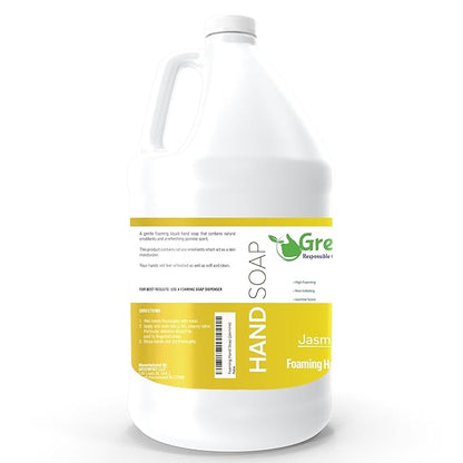 GreenFist Foaming Hand Soap Refills Jasmine Scent Jug Foam Refill Made in USA, 128 ounce (1 Gallon)