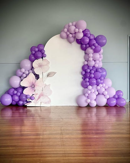 Purple Balloons, 65Pcs 12Inch Dark Purple Party Balloons for Birthday Weddind Bridal Showerl Nautical Party Decorations