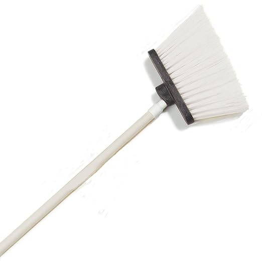 SPARTA Spectrum Duo-Sweep Unflagged Bristle Angle Broom with Handle 56" - White