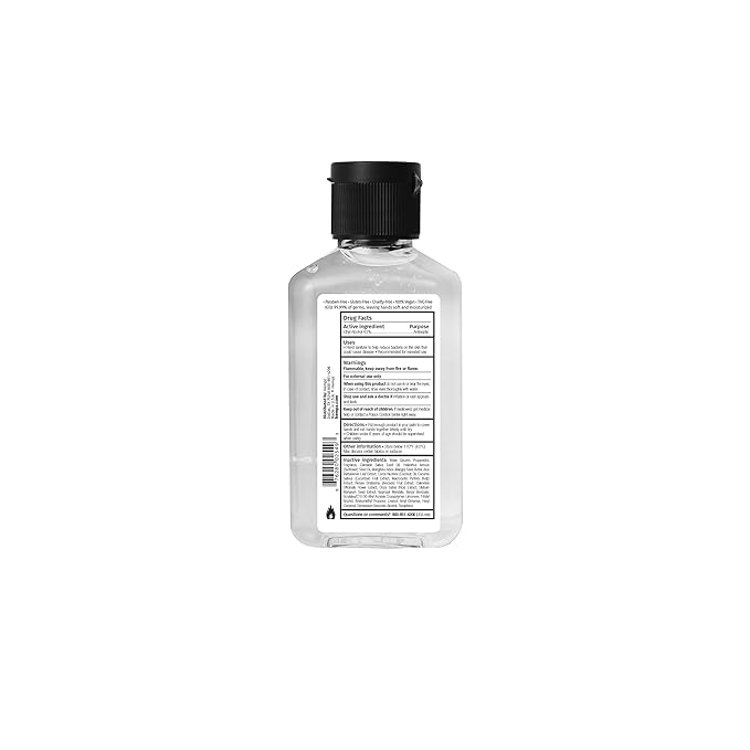 Hempz Triple Moisture Herbal Moisturizing Hand Sanitizer, 2.25 oz. - Scented Antibacterial Gel for Hands - Kills 99% of Germs, Grapefruit Fragranced Antiseptic with Skin Hydration