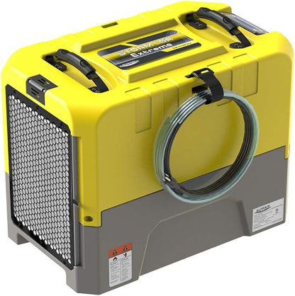 ALORAIR 180 PPD Commercial Dehumidifier with Pump Drain Hose, LGR Dehumidifiers for Basement Warehouse & Job Sites, Crawl Space Dehumidifier for Water Damage Restore, 5-Year-Limited Warranty, Yellow