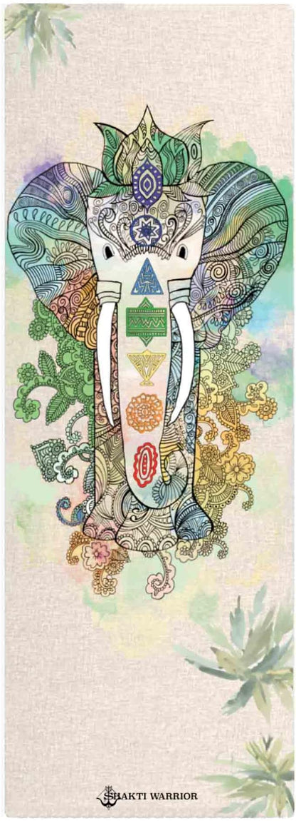 Pro Hemp Mat - Artist Designed, Premium Printed Eco-Friendly Non-Slip mat, Great for Regular & Hot Yoga, Pilates, Workouts 72 inch x 24 inch x 3mm Thick