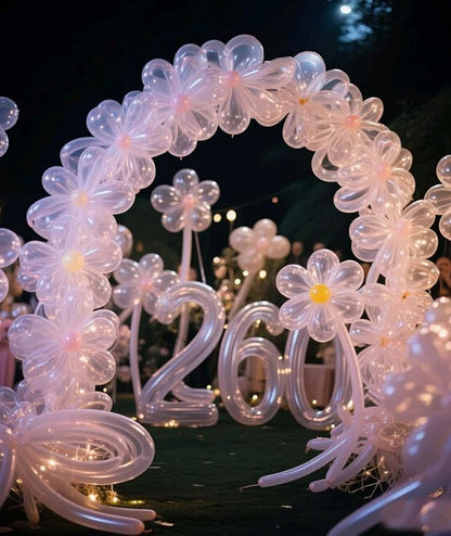 1200 Pcs Long Balloon Animal Making Kit 60 Inch Clear 260 Twisting Balloons for Party Decorations and Crafts