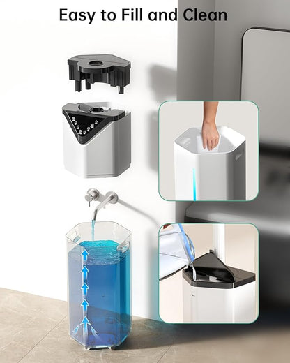 5Gal Smart Humidifier Large Room up to 2800ft², 1000mL/h, APP & Remote Control, 180° Auto Rotating Nozzle, 24H Timer, 60H Supersized Cool Mist Humidifiers for Whole House Home Bedroom Office Plants