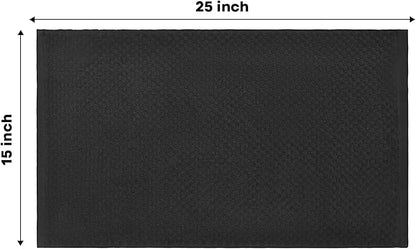 Artoid Mode Ring Spun Cotton Black Kitchen Dish Towels, 15x25 Inch Ultra Soft Absorbent Quick Drying Household Cleaning Tea Towels Bar Towels Set of 6