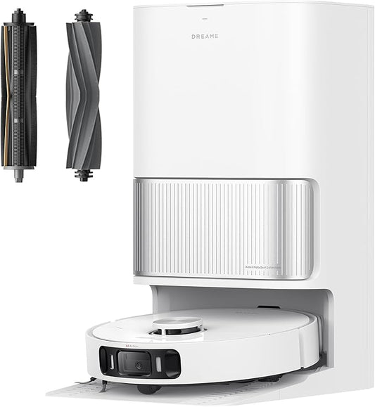 DREAME L40s Ultra AE Robot Vacuum and Mop, 19,000Pa Suction, Diverse Brush Selection, Flexible Mop & 167℉ Self Cleaning Washboard, All-in-One Station, Tangle-Free, Auto Refill, Voice Control