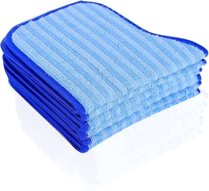 KEEPOW 10 Pack Microfiber Mop Pads Compatible with Dupray Neat Steam Cleaner McCulloch MC1275 and Steamfast SF-275/SF-370