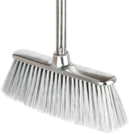 Indoor Soft Bristles Angle Sweeping Broom with Long Handle for Kitchen Hardwood Floor Cleaning (Broom)
