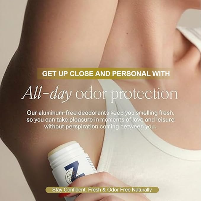 Natural Deodorant Z for Men & Women | 100% Natural, Aluminum-Free, Lemongrass & Bergamot | Long-Lasting Odor Protection | Skin-Friendly, Cruelty-Free, Clinically Tested | 50ml (1.7oz)