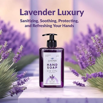 Antibacterial Hand Soap with Pump, Lavender Scent, Liquid Hand Soap 17 Fl Oz (Pack of 1)