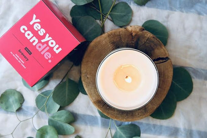 Bravery, Citrus &Sage, Highly-Scented, Inspirational Soy Candle, Made in USA, Great Message, Pure Essential Oils, Aromatherapy, 8 oz