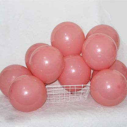 100pcs Dusty Pink Balloons 18 inch +12 inch +10 inch +5 inch Different Sizes Latex Party Rose Pink Balloon for Girl Baby Shower Birthday Wedding Party Decorations