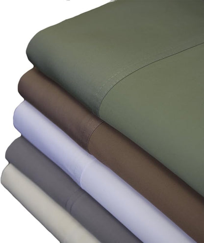 Royal Hotel Bedding ABRIPEDIC Sheets, Viscose from Bamboo, Sheet Set 600 Thread Count, Silky Soft Sheets, Viscose from Bamboo, Sheet Set, Olympic-Queen, Sea