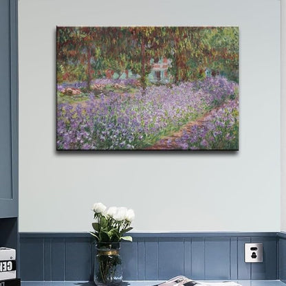OKEXCKK Irises in Monet's Garden, 1900 by Claude Monet - Large Canvas Art Wall Decor Painting Picture Print -24" x 36"
