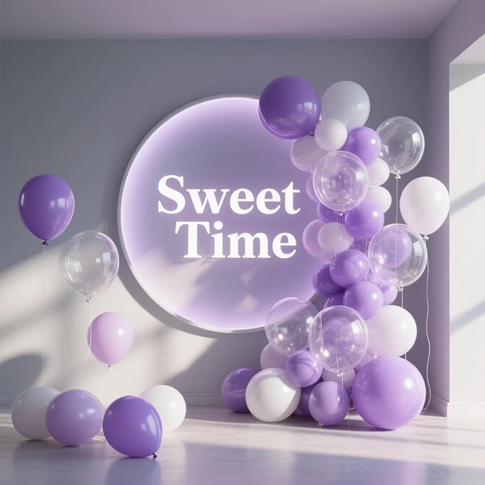 Clear Balloons 100 Pack, 12 Inch Latex Helium Transparent Balloons Garland for Elegant Birthday Wedding Baby Shower Graduation Arch Party Decorations