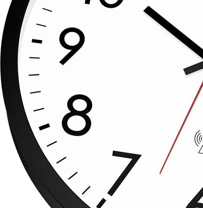 Lumuasky Atomic Wall Clock Analog 12 inch Silent Battery Operated Wall Clocks Modern Clock for Living Room, Office, Home, Bedroom, Kitchen, Bathroom