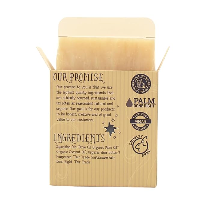 Natural Sandalwood Bourbon Bar Soap - Gentle Cleansing for Sensitive Skin (Sandalwood Bourbon, 3 Pack)