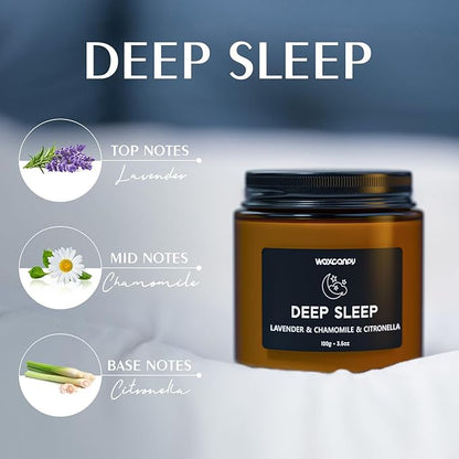 Scented Candle Gift Set, Soy Candles for Women, Sleep Candles for Home Scented, 2 Pack Aromatherapy Candle for Relaxing, Sleep, Stress Relief & Home Decor