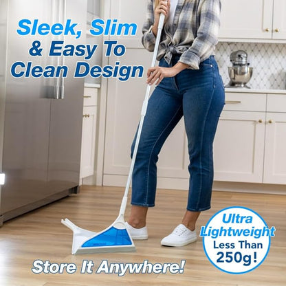Helio AirBroom 3 Piece Kit All Surface Sweeper and Squeegee for Wet and Dry Cleaning Dust, Dirt, Liquids, Pet Hair, Tile, Hardwood Floors, Carpet, Furniture, Windows, Shower Doors As Seen on TV