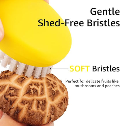Premium Veggie Brush The Scrubber for Potato Eyes,a Potato Scrubber Suitable for Root Vegetables & Delicate Fruits,a Dual-use Fruit and Vegetable Brush, Your Kitchen Essential