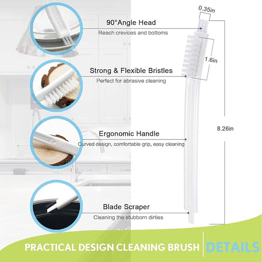 Small Scrub Brushes for Cleaning,Crevice Cleaning Tool Set for Track Juicer Toaster Sink Tile Grout Grater Seafood,Detailing Cleaning Supplies Gadgets for Kitchen Appliances