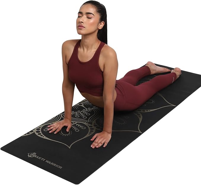 Shanti PU Yoga mat - Artist Designed, Premium eco friendly mats, Non Slip, Non Toxic, Great for Regular & Hot Yoga, Pilates and Work out (72 inch x 28 inch x 5mm Thick)k out (72 inch x 28 inch x 5mm Thick)