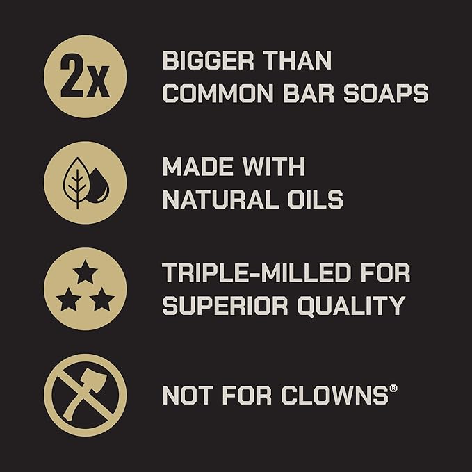 Duke Cannon Supply Co. Extra Large Bar Soap - Men's Natural Soap with Masculine Scents - Lime + Vetiver - Made in the USA with Domestic & Globally Sourced Materials - All Skin Types - Buck Moon,10 oz