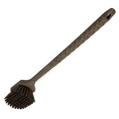 SPARTA 40501EC01 Plastic Large Scrub Brush, Kitchen Brush, Utility Brush With Long Handle For Cleaning, 20 Inches, Brown, (Pack of 6)