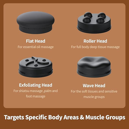 Massage Gun Deep Tissue for Women, Vibration Therapy for Muscle Recovery Pain Relief Cellulite Massager for Leg Thigh Abdomen Neck Shoulder Lymphatic Drainage Massager Body Sculpting Machine