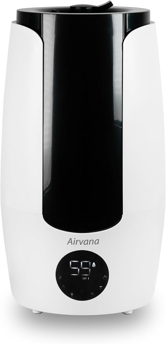 2.25 Gallon (8.5 Liter) Top Fill Digital Humidifier with LED Display Screen, Sleep Mode, and Coverage up to 757 Square Feet, AV200HUM White