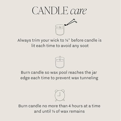 Sweet Water Decor Wildflowers and Salt Patterned Candle – Soy Candles with Rosemary, Lily, Honey, Violet, Amber, Musk Aroma– 40 Hour Burn – 9oz Clear Glass Jar – Ideal for Valentines Presents