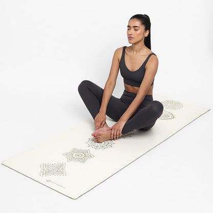 Shanti PU Yoga mat - Artist Designed, Premium eco friendly mats, Non Slip, Non Toxic, Great for Regular & Hot Yoga, Pilates and Work out (72 inch x 28 inch x 5mm Thick)k out (72 inch x 28 inch x 5mm Thick)
