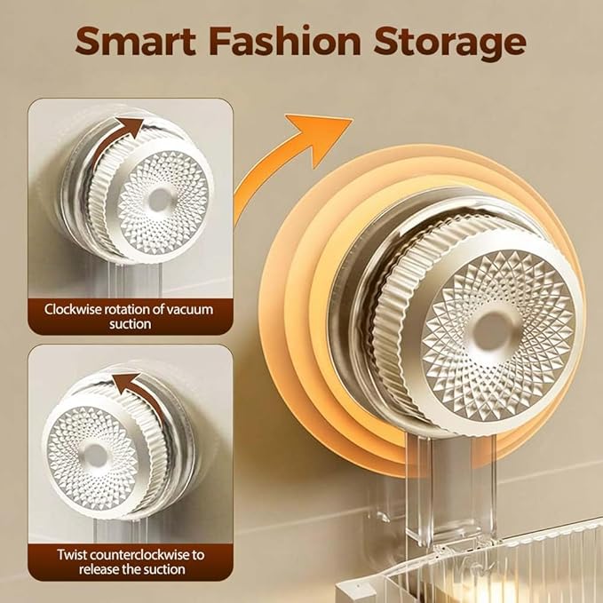 AIIONP No-Drill Bathroom Suction Storage Box, 2026 New Suction Cup Shelf, Portable Wall Mounted Bathroom Organizer for Shower, Durable Removable Storage Basket for Home (Grey)