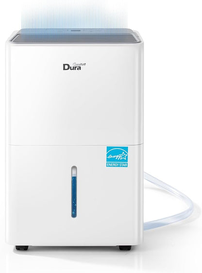 DuraComfort Dehumidifier for Basement,Up to 2500 Sq.Ft Small to Middle Rooms,Max to 35 Pints, Energy Star Certified Dehumidifiers,2024 New Model,White