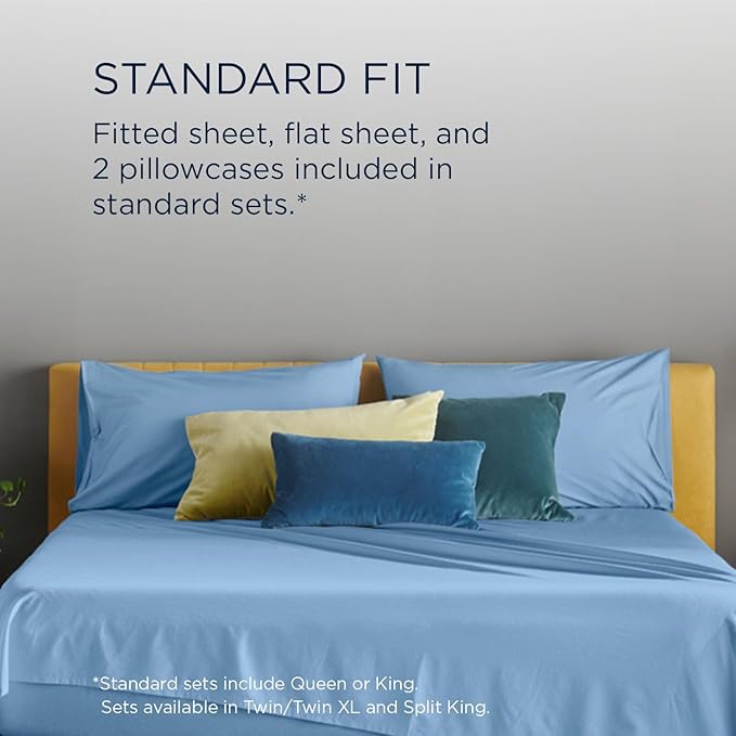TEMPUR ProAir Sheet Set Blue Azure - King