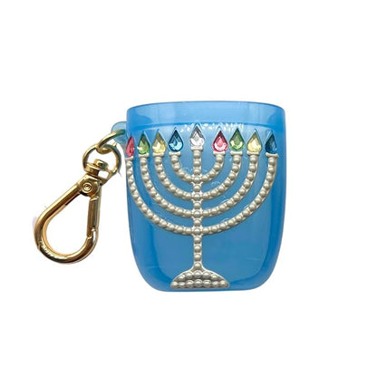 Bath & Body Works Hanukkah Blingy Menorah Themed Pocketbac Holder with Warm Vanilla Sugar Hand Gel 2-piece bundle
