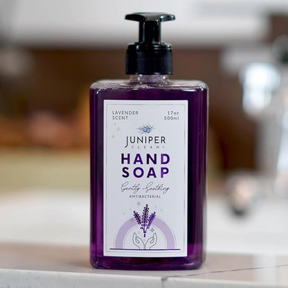 Antibacterial Hand Soap with Pump, Lavender Scent, Liquid Hand Soap 17 Fl Oz (Pack of 1)